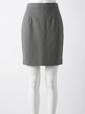 Le Chateau Grey Micro Dot Pencil Skirt Women’s Size 10 Workwear Business Casual